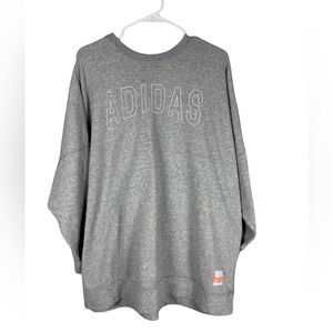 Adidas Women’s 3X Sport Statement Oversized  Boyfriend Crew Sweatshirt EUC